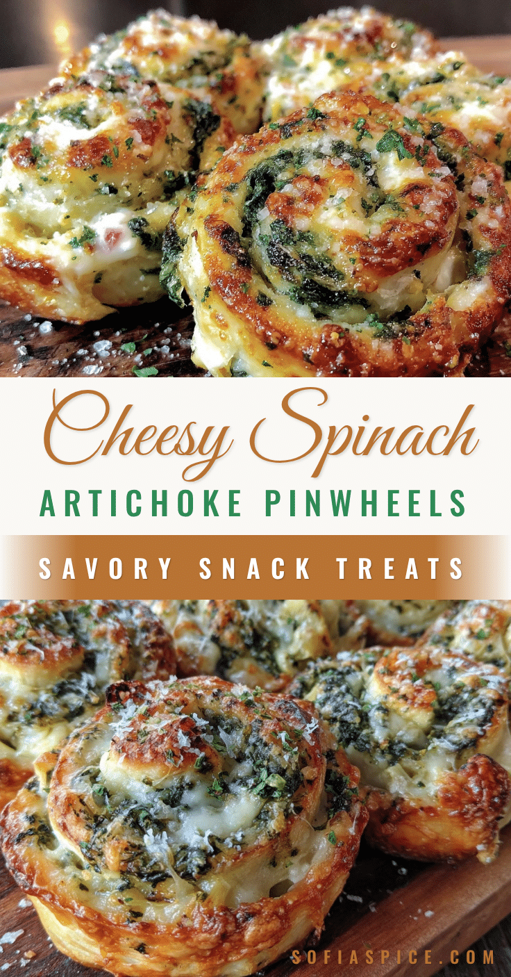 crispy spinach artichoke pinwheels recipe
