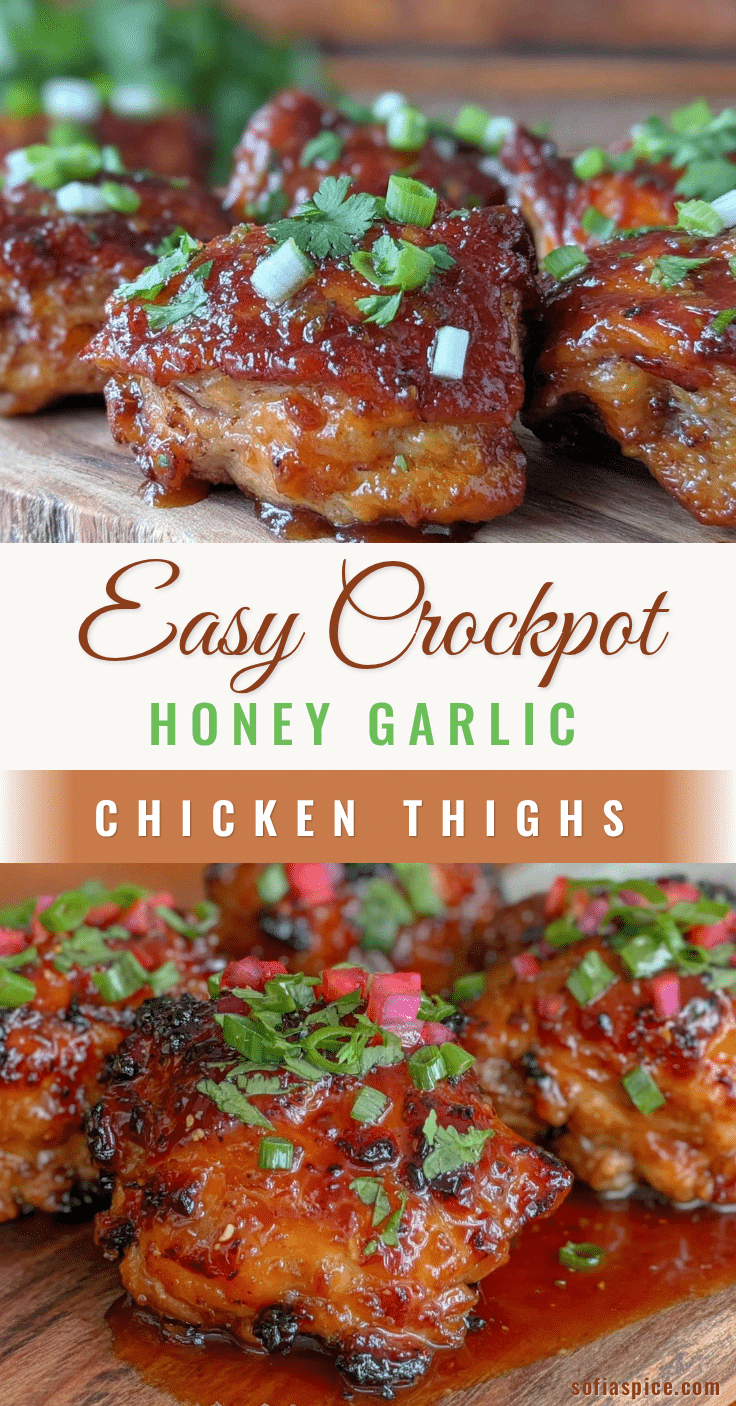 crockpot honey garlic chicken thighs recipe
