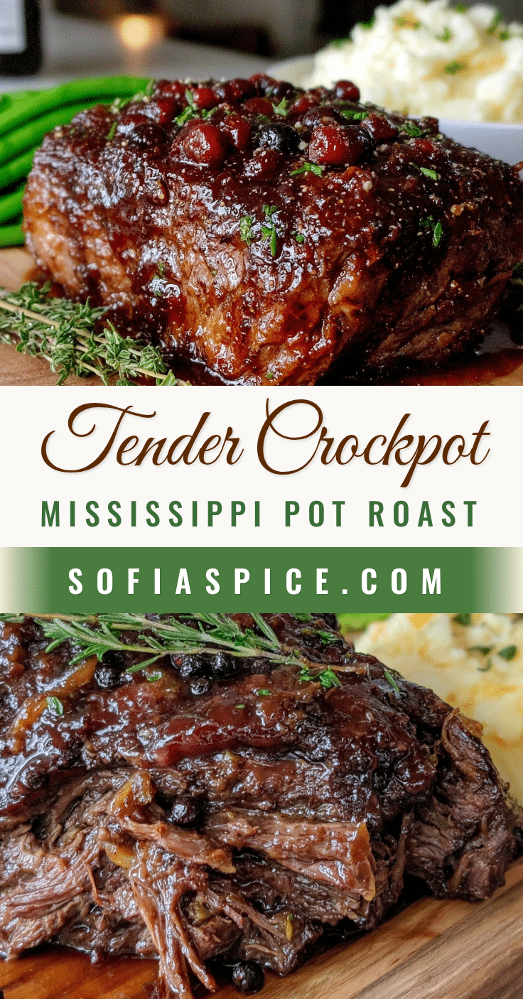 Crockpot Mississippi Pot Roast recipe