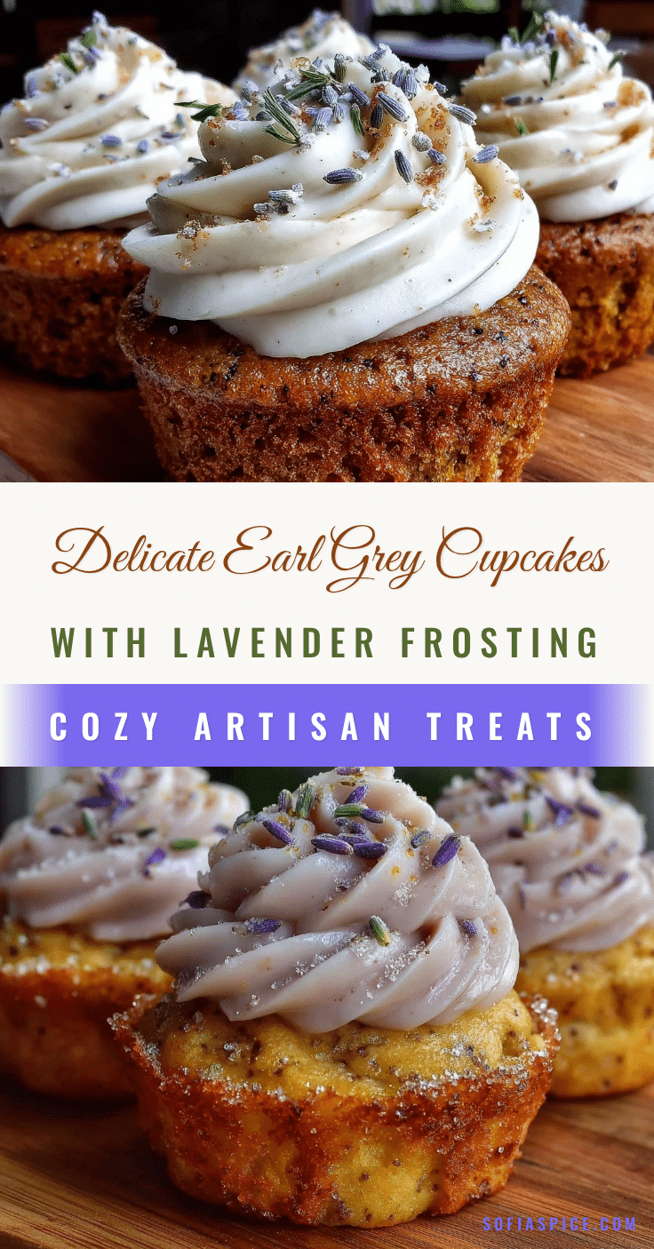 Earl Grey cupcakes with lavender frosting recipe