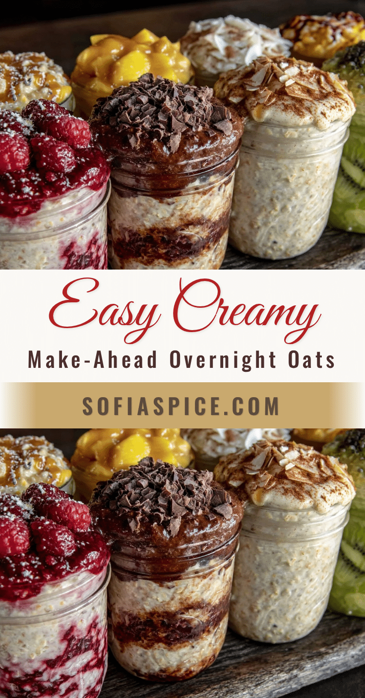 easy creamy make-ahead overnight oats recipe