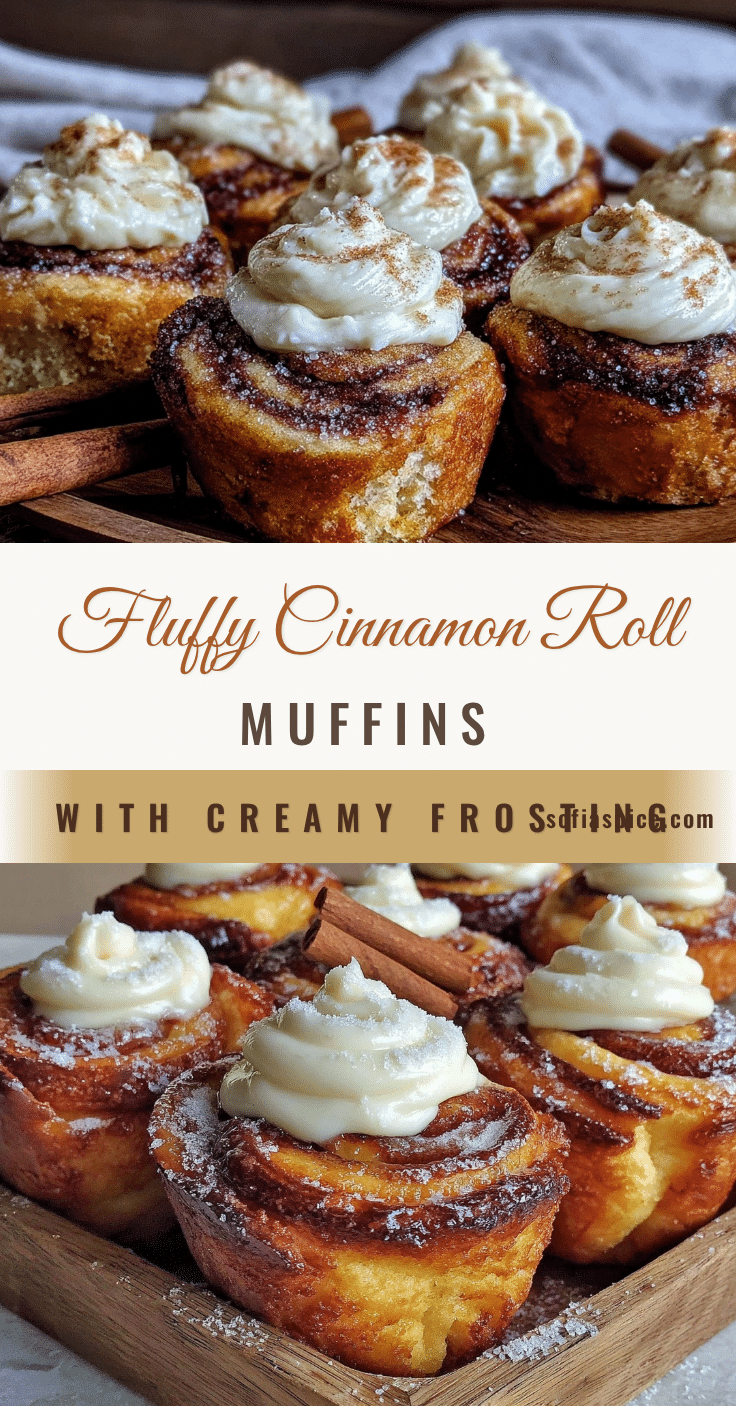 fluffy cinnamon roll muffins recipe