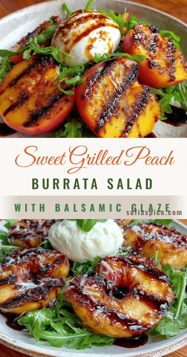 fresh grilled peach and burrata salad recipe