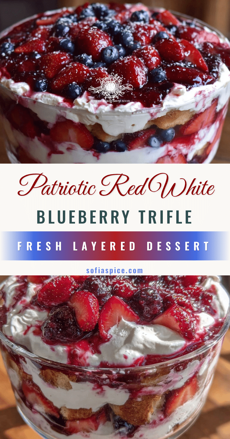 fresh red white and blue berry trifle recipe
