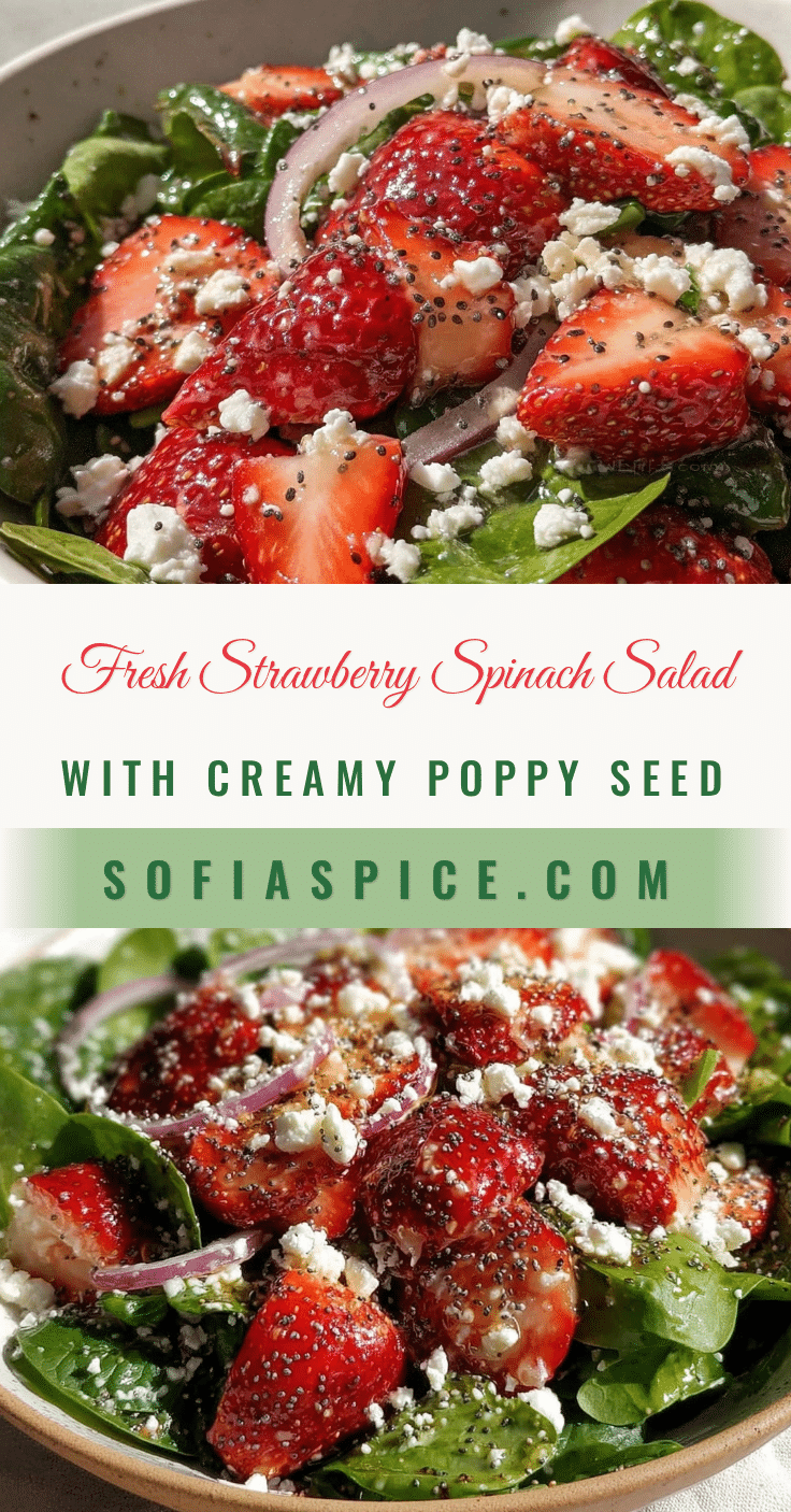 fresh strawberry spinach salad recipe