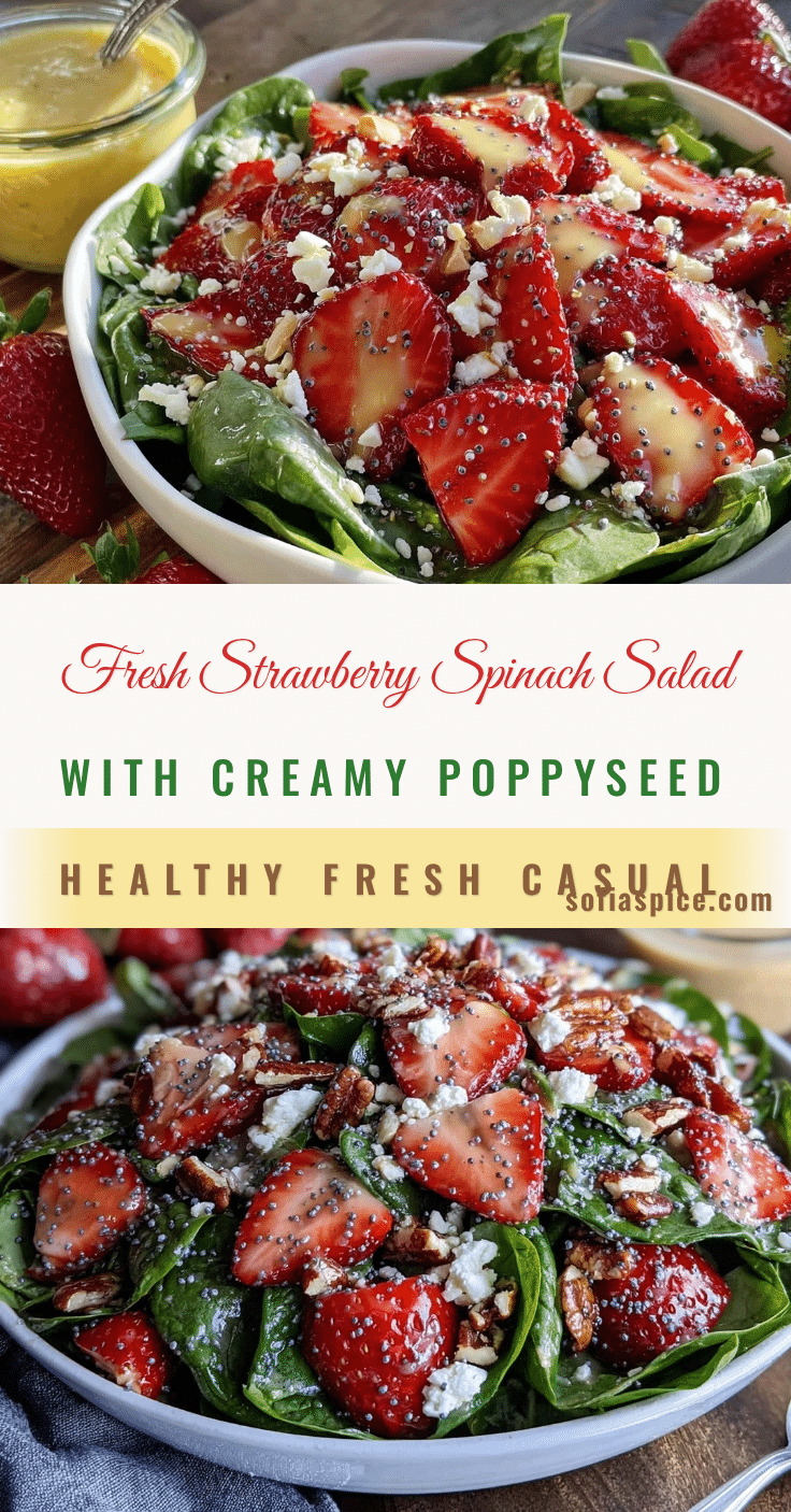 fresh strawberry spinach salad recipe