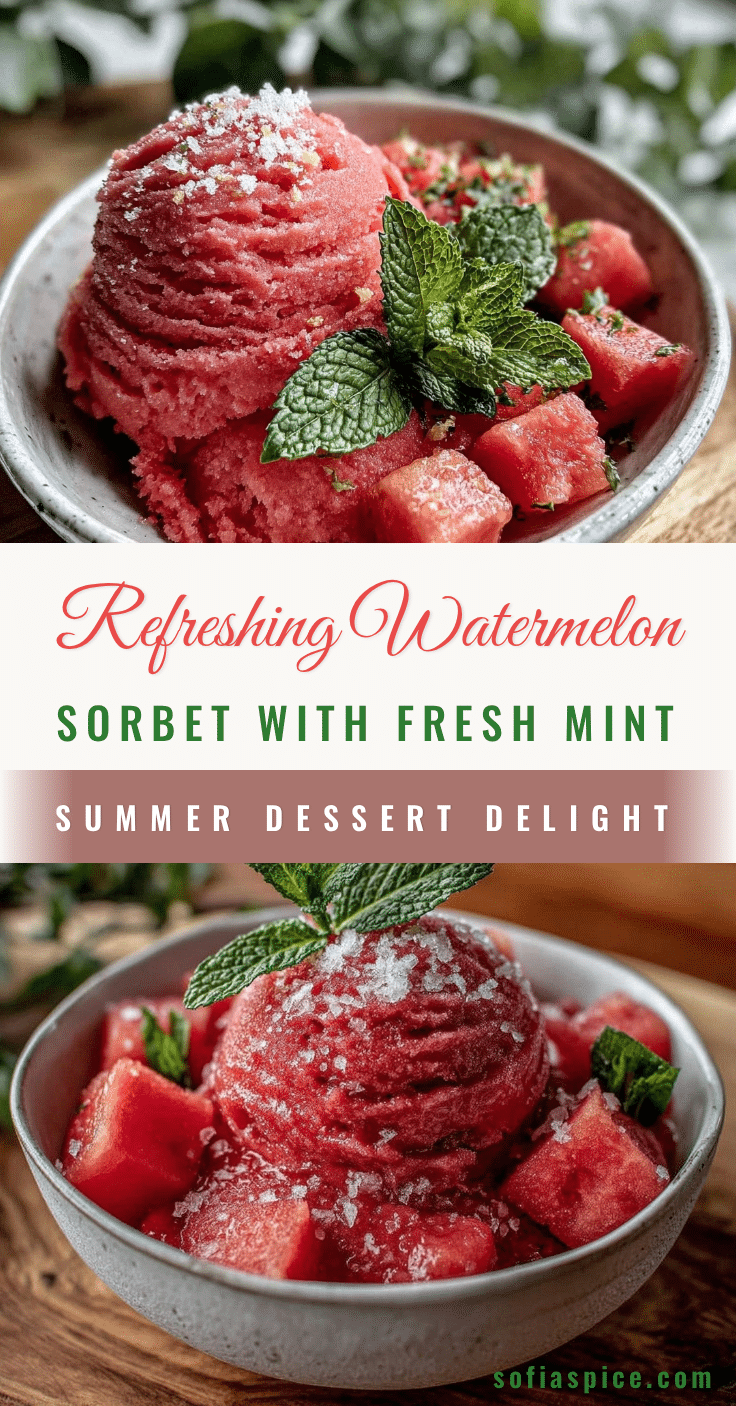 fresh watermelon sorbet recipe