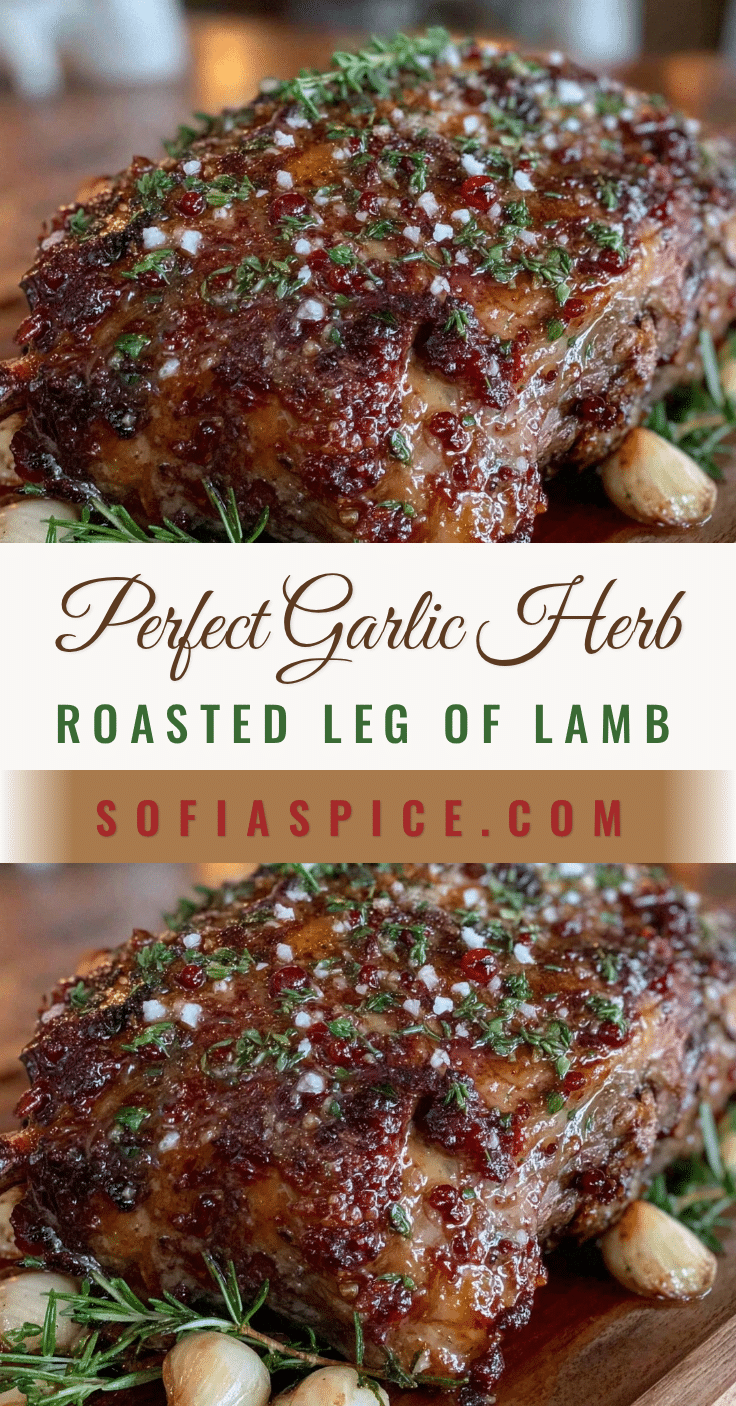 garlic herb roasted leg of lamb recipe