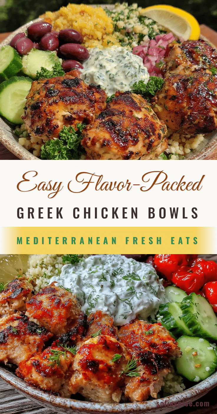 Greek chicken bowls recipe
