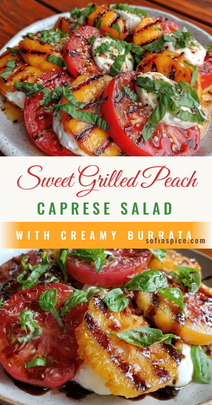 grilled peach caprese salad recipe