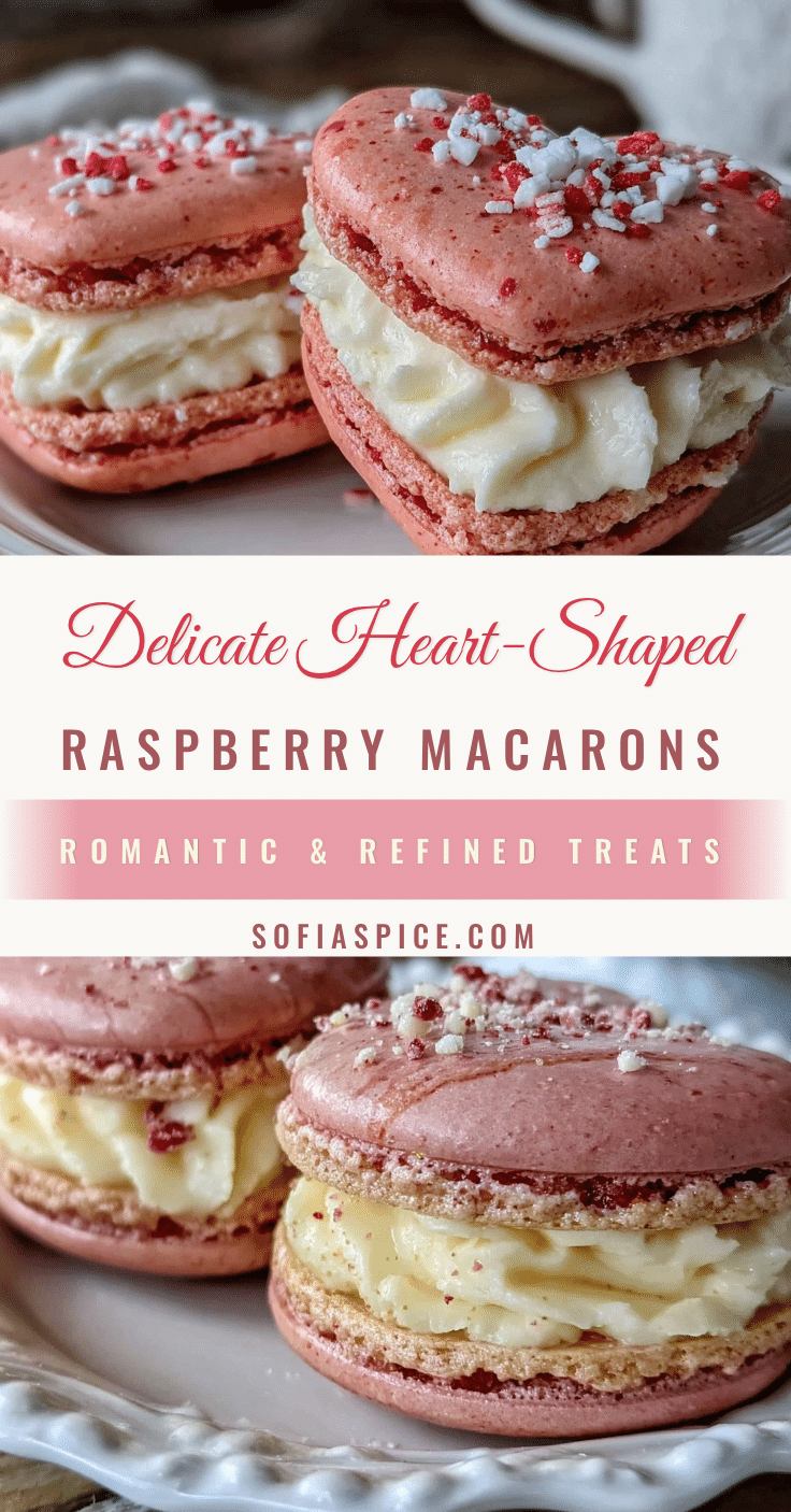heart-shaped raspberry macarons recipe