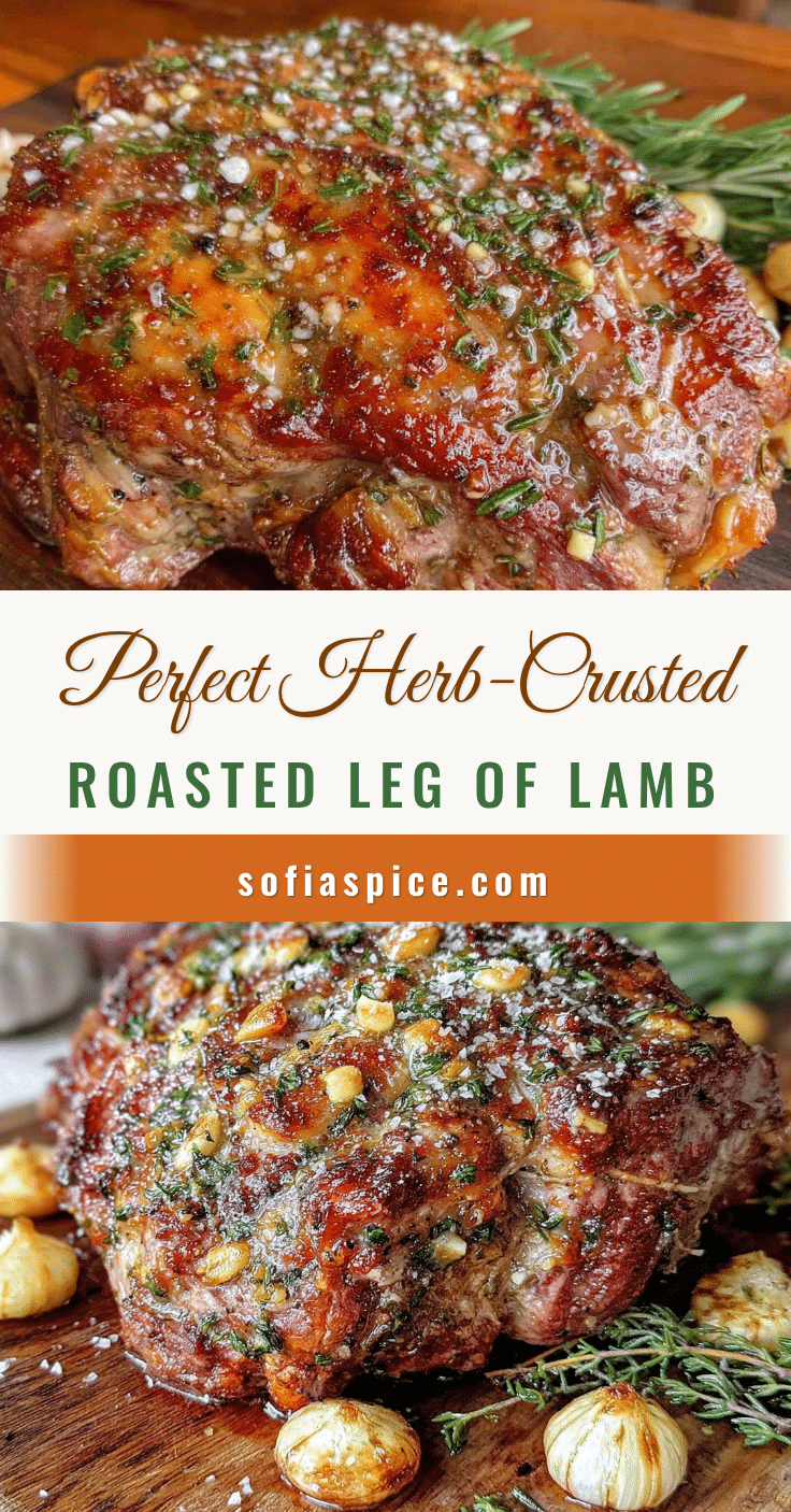 herb-crusted roasted leg of lamb recipe
