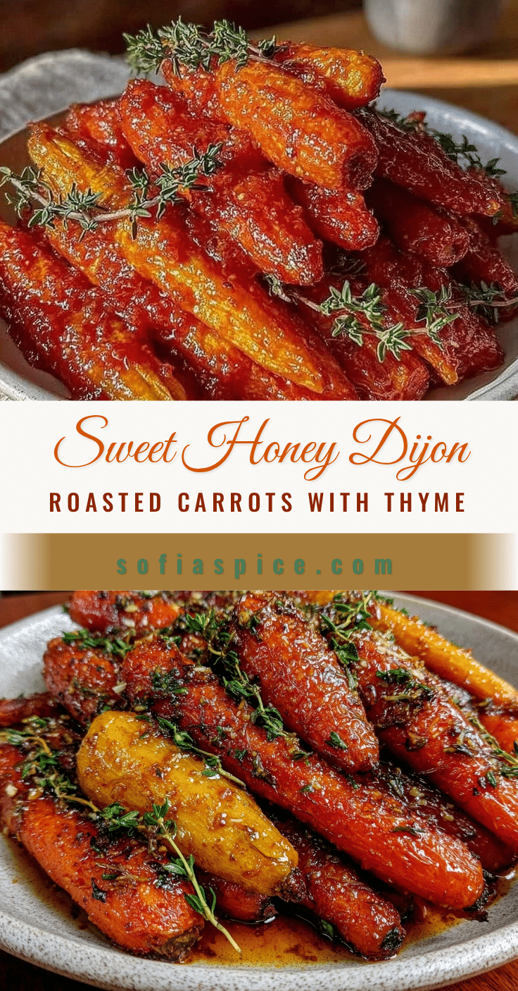 honey Dijon roasted carrots recipe