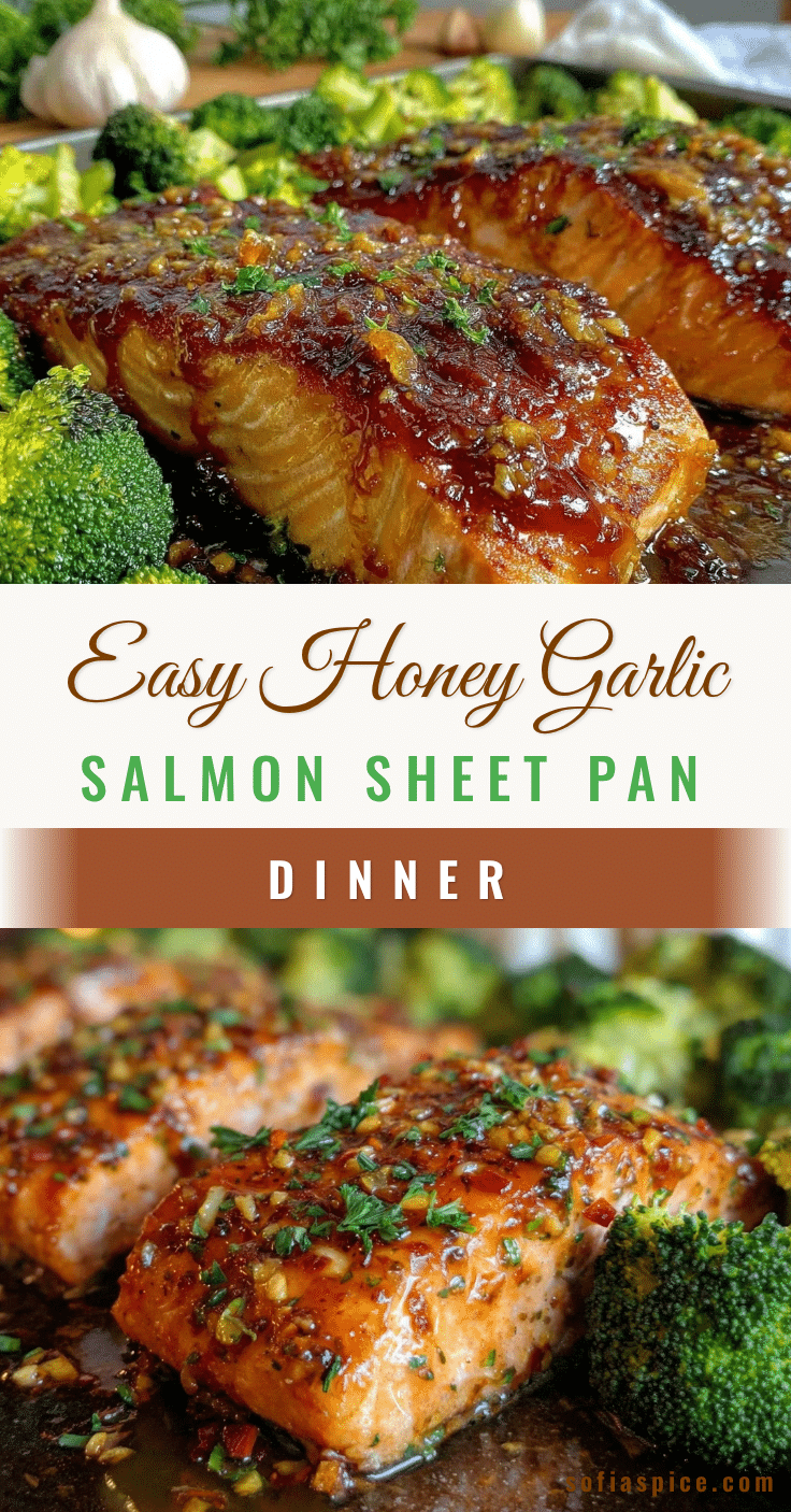 honey garlic salmon sheet pan dinner recipe