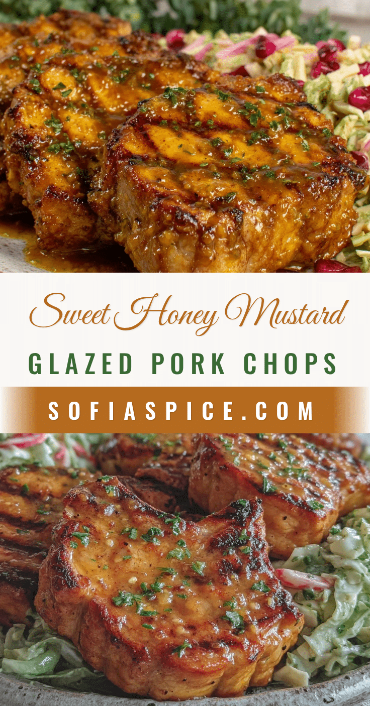 honey mustard glazed pork chops recipe