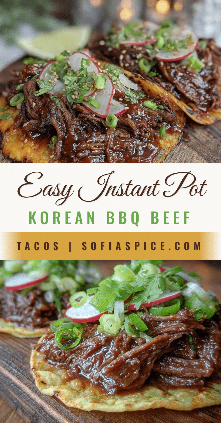 Instant Pot Korean BBQ Beef Tacos recipe