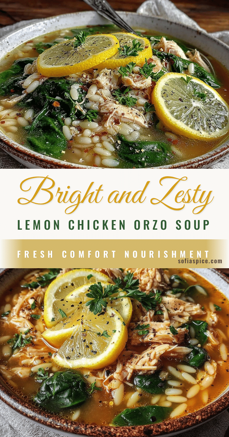lemon chicken orzo soup recipe