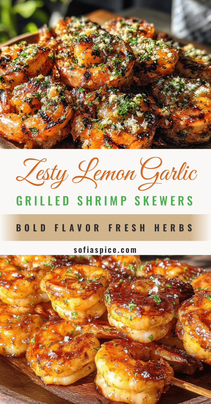 lemon garlic grilled shrimp skewers recipe