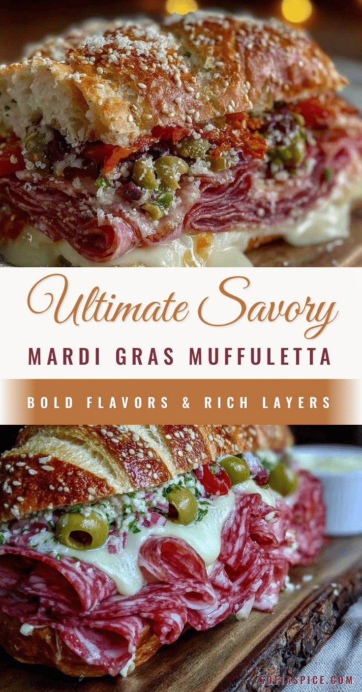 Mardi Gras Muffuletta Sandwich recipe