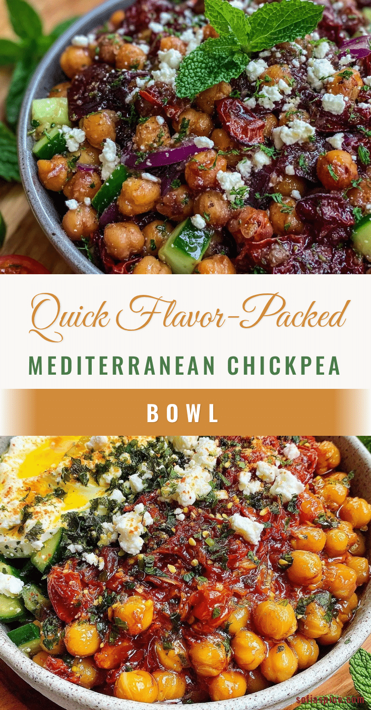 Mediterranean chickpea bowl recipe