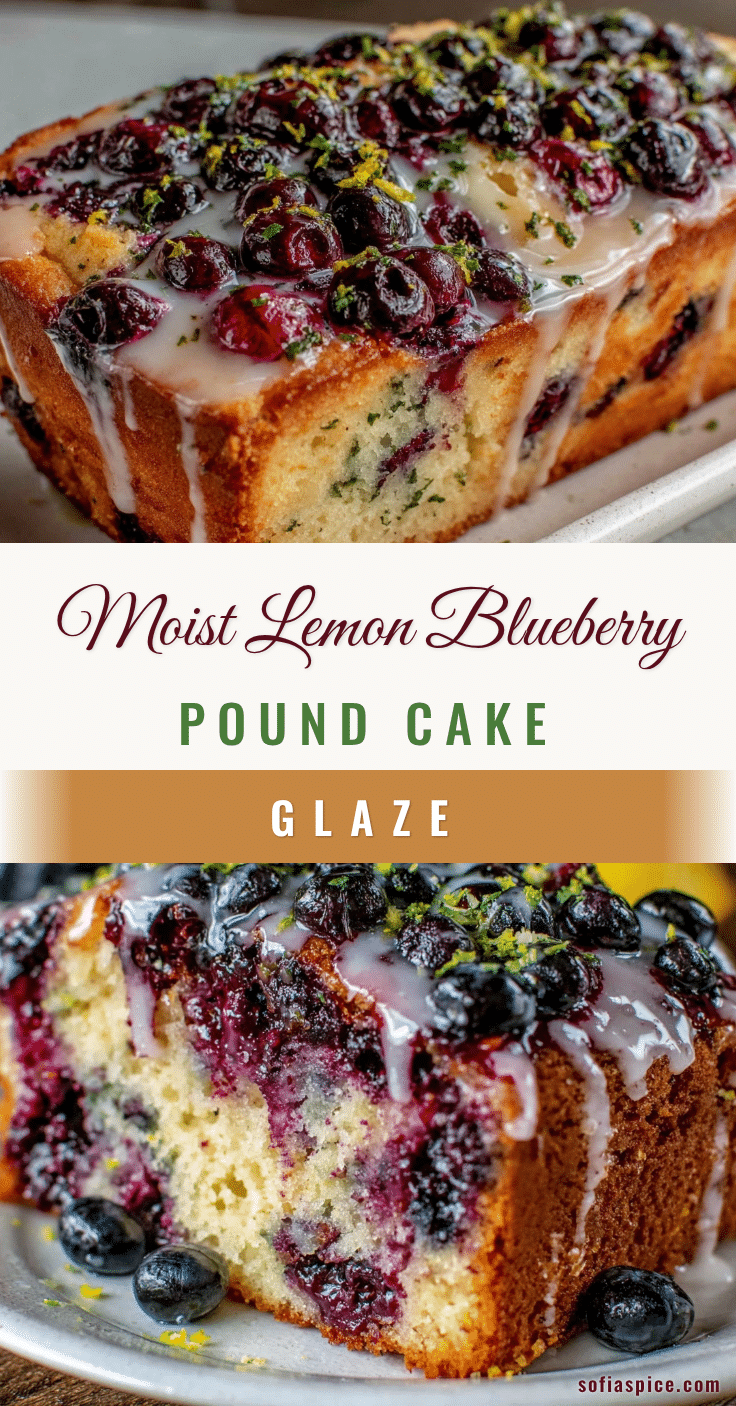 moist lemon blueberry pound cake recipe