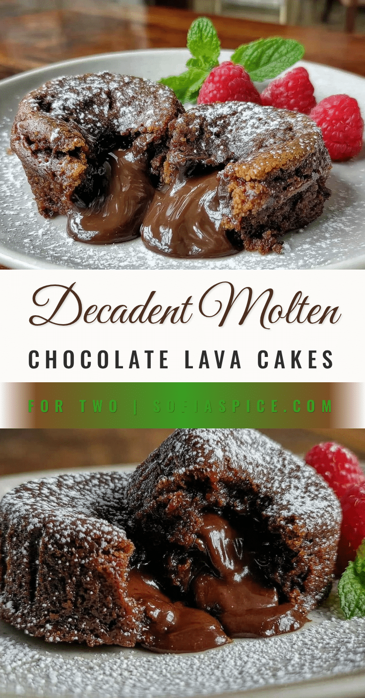 molten chocolate lava cakes for two recipe