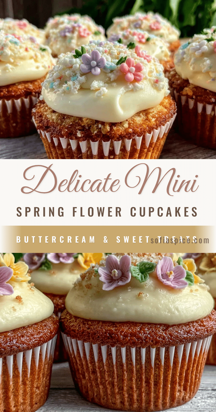perfect mini spring flower cupcakes recipe