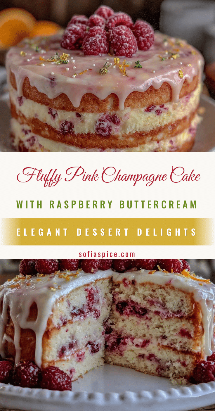 pink champagne layer cake recipe