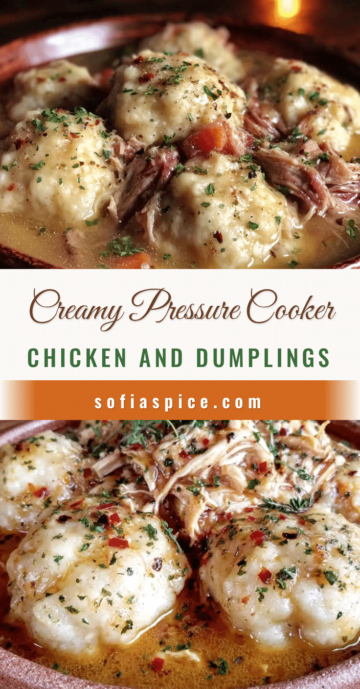 pressure cooker chicken and dumplings recipe