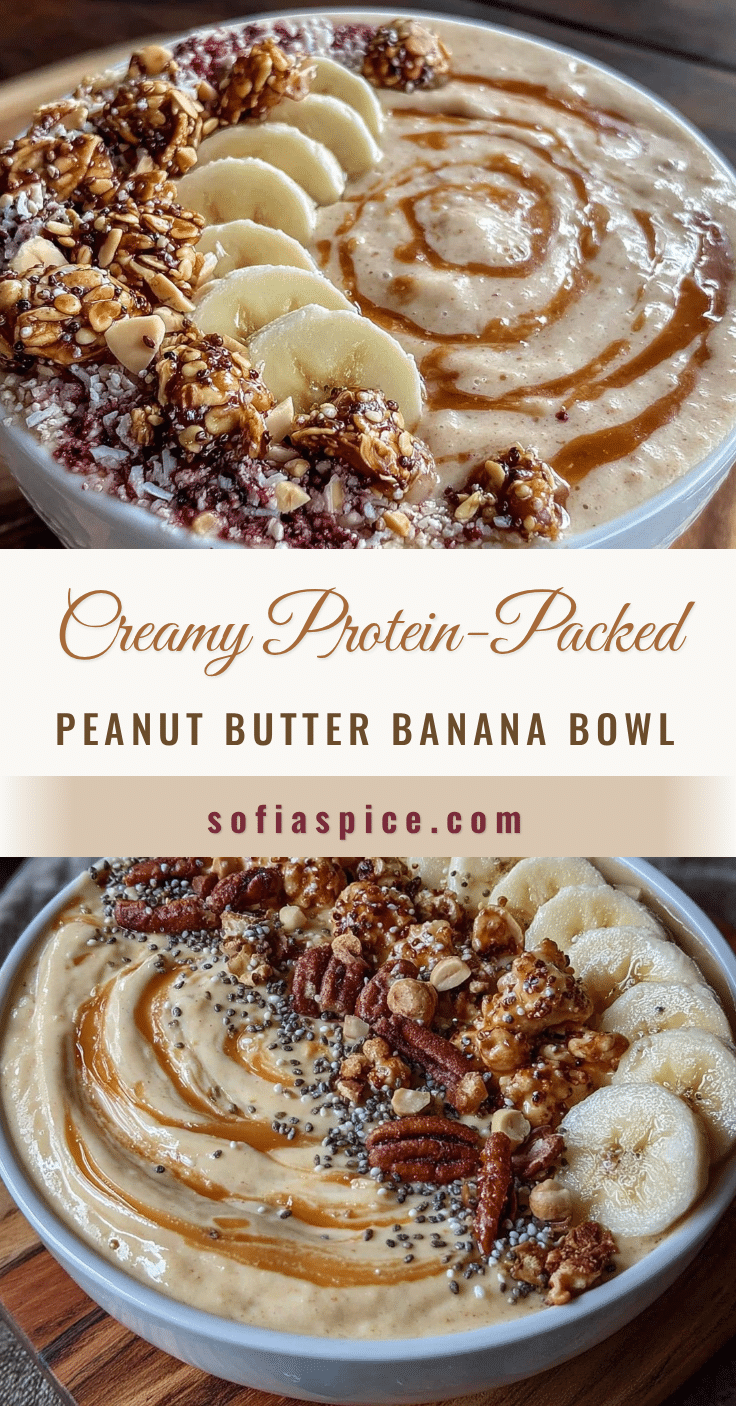 protein-packed peanut butter banana smoothie bowl recipe