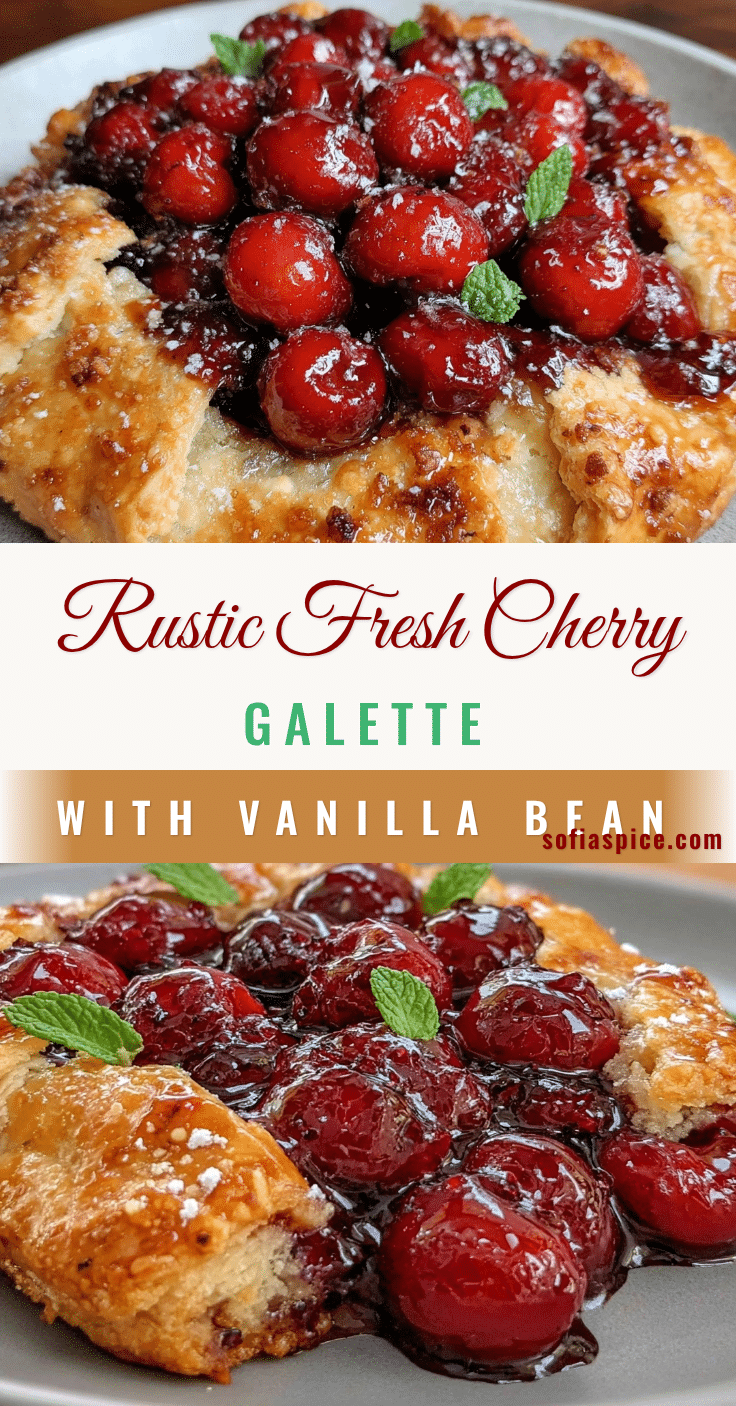 rustic fresh cherry galette recipe