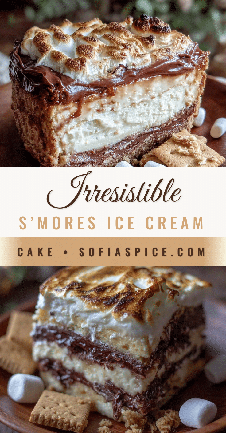 s’mores ice cream cake recipe