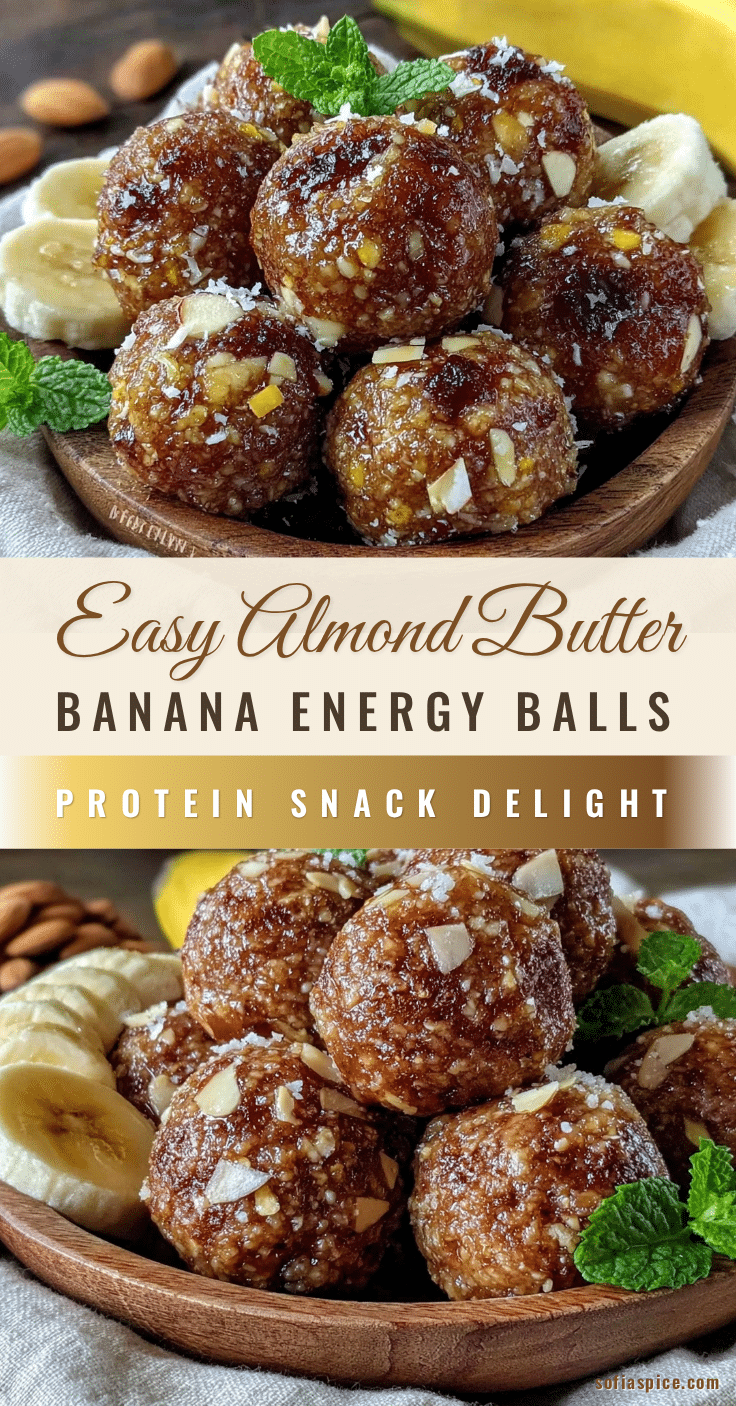 almond butter banana protein energy balls recipe