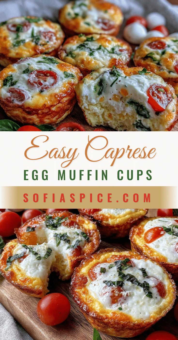 Caprese egg muffin cups recipe