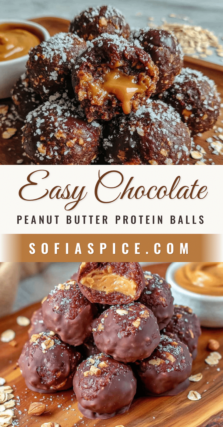 chocolate peanut butter protein balls recipe