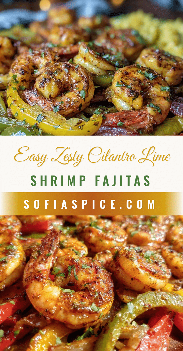 cilantro lime shrimp fajita sheet pan dinner recipe