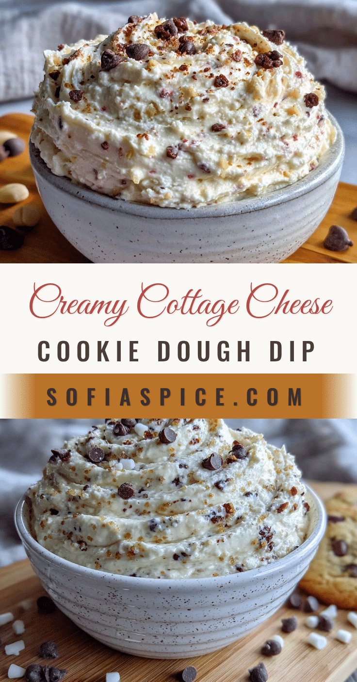 cottage cheese cookie dough protein dip recipe