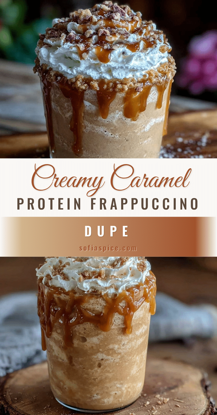 creamy caramel protein frappuccino recipe