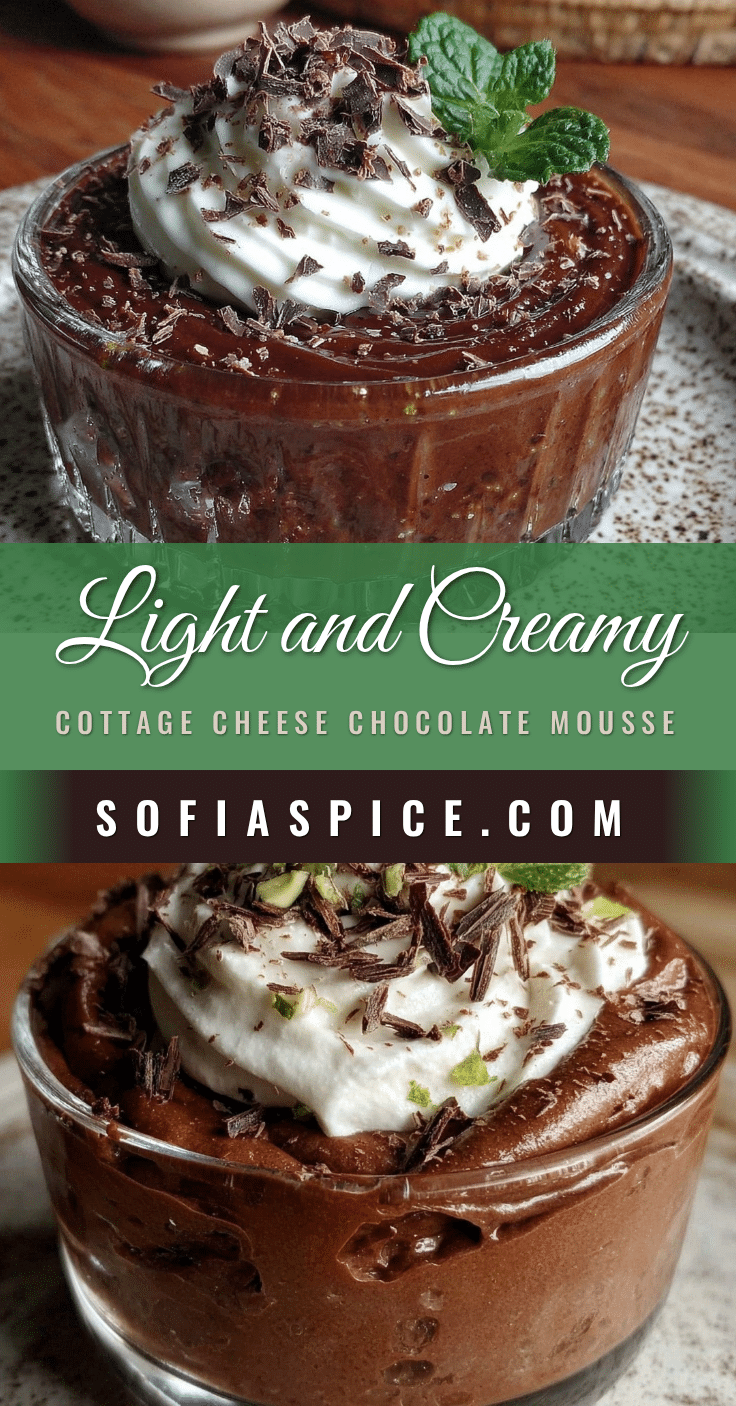 creamy cottage cheese chocolate mousse recipe