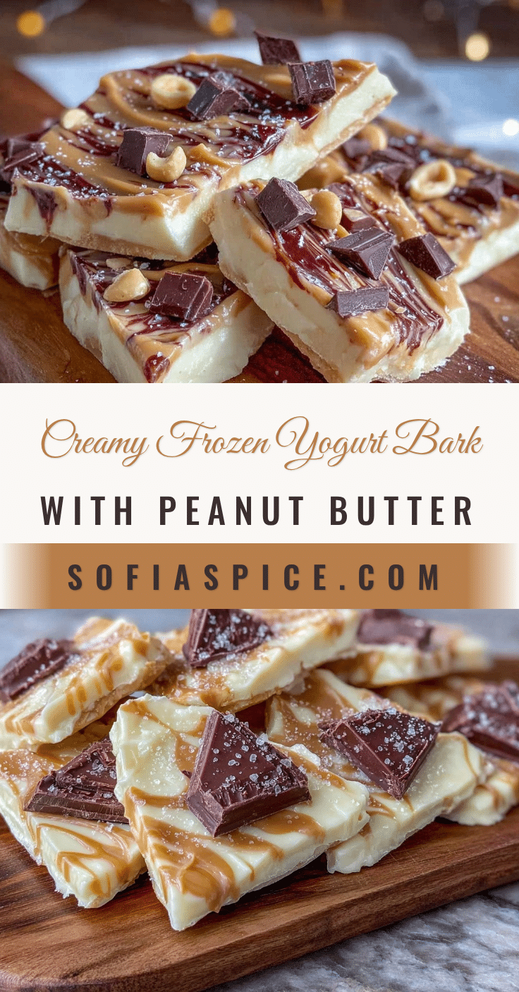 creamy frozen yogurt bark recipe