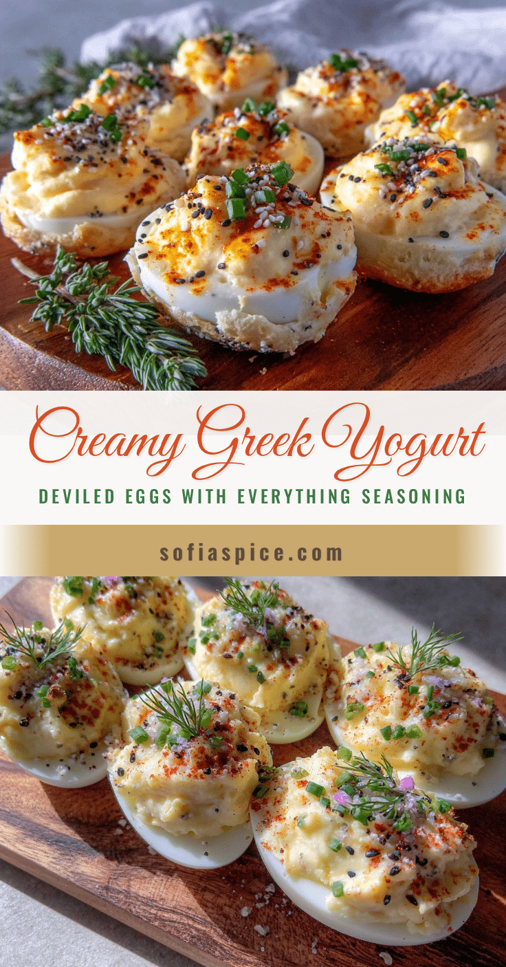 creamy Greek yogurt deviled eggs recipe