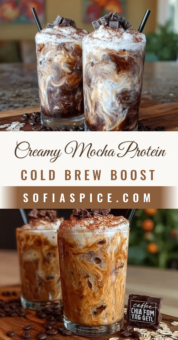 creamy mocha protein cold brew recipe