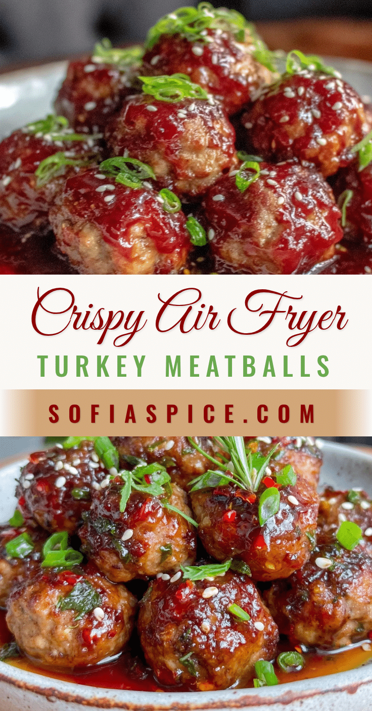 crispy air fryer turkey meatballs recipe