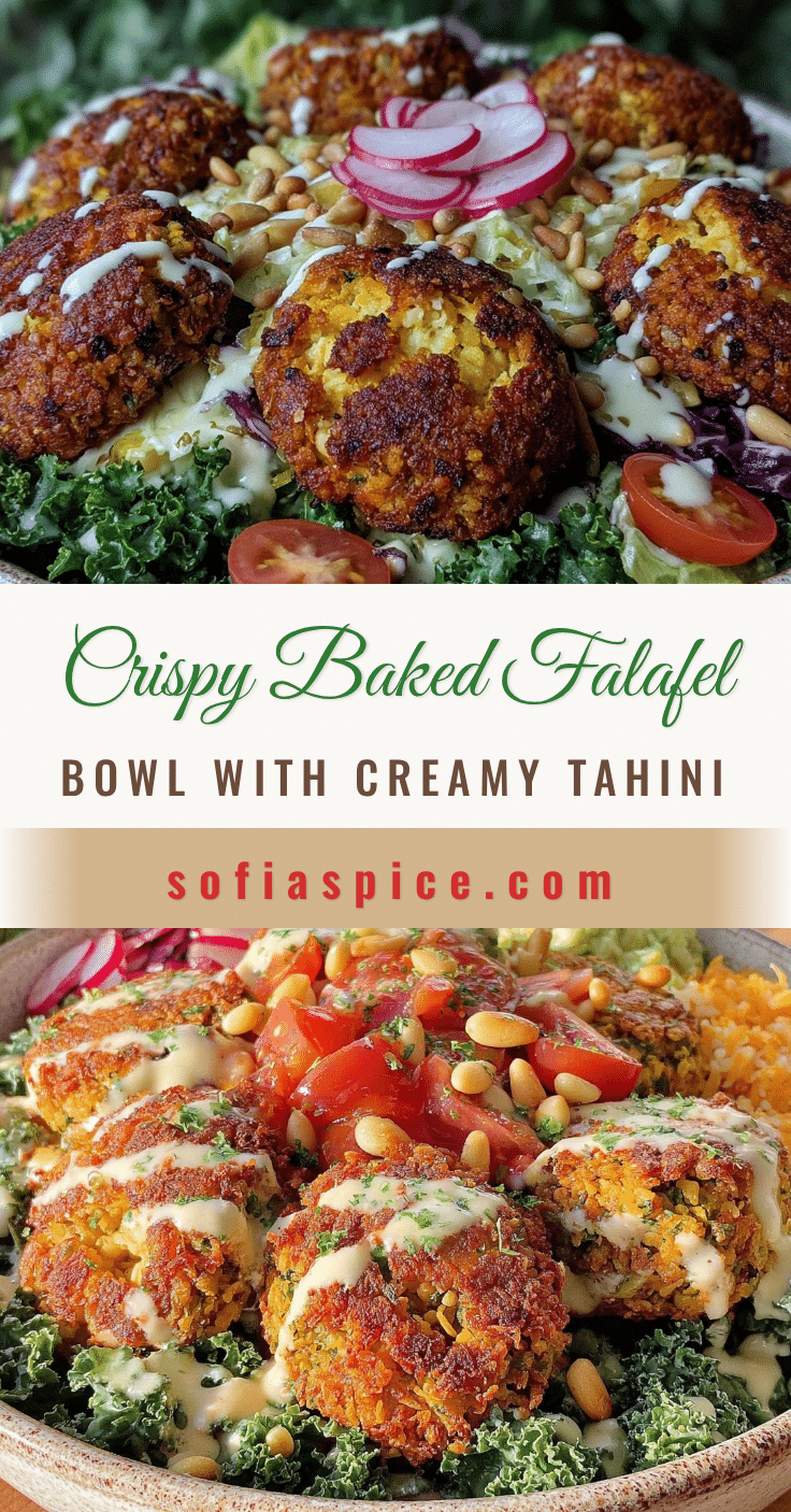 crispy baked falafel bowl recipe