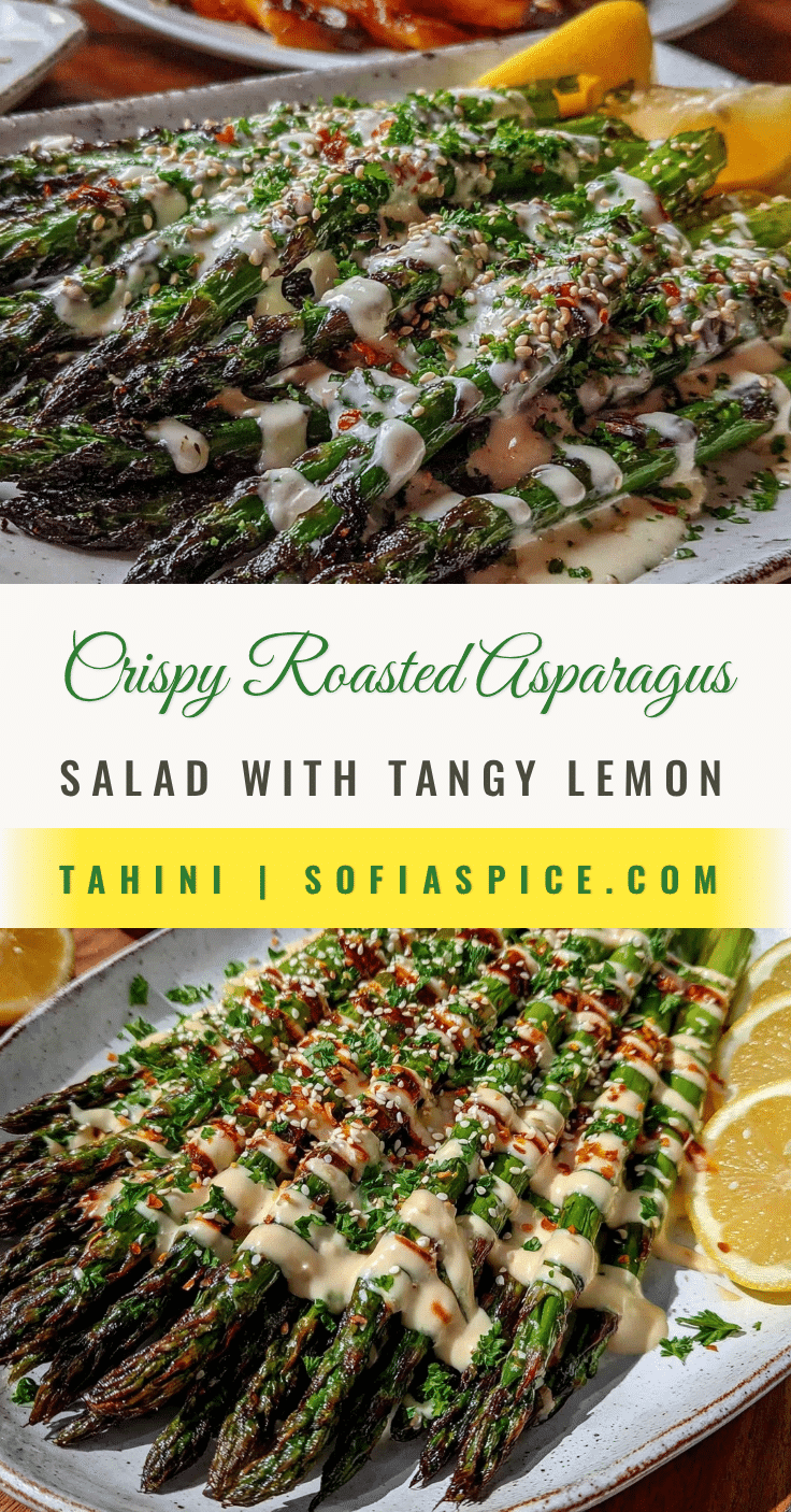crispy roasted asparagus salad recipe