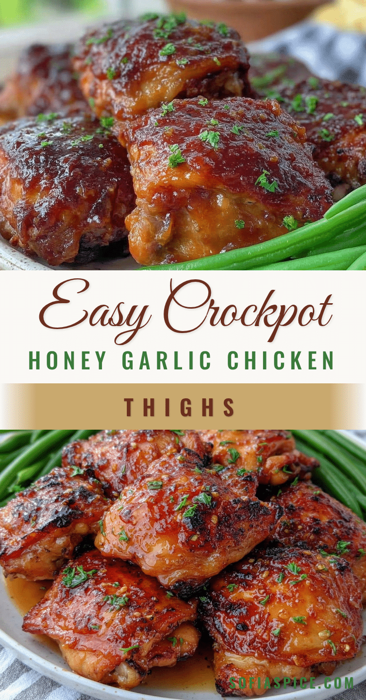 easy crockpot honey garlic chicken thighs recipe