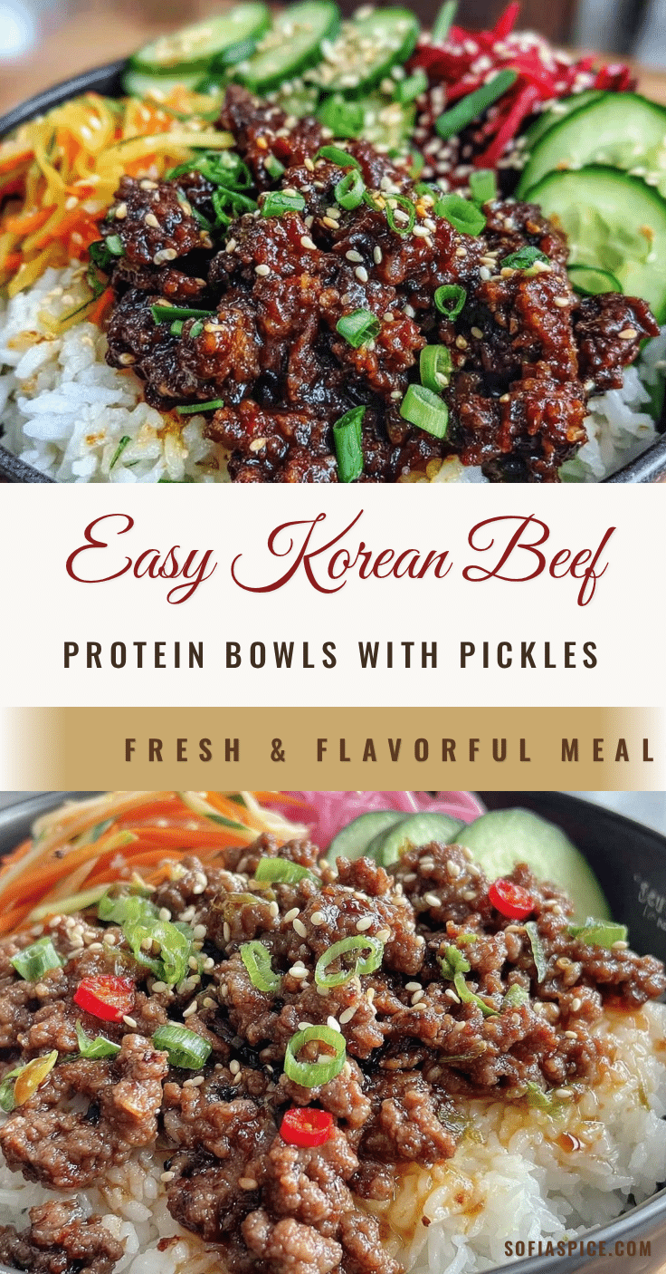 easy korean ground beef protein bowls recipe