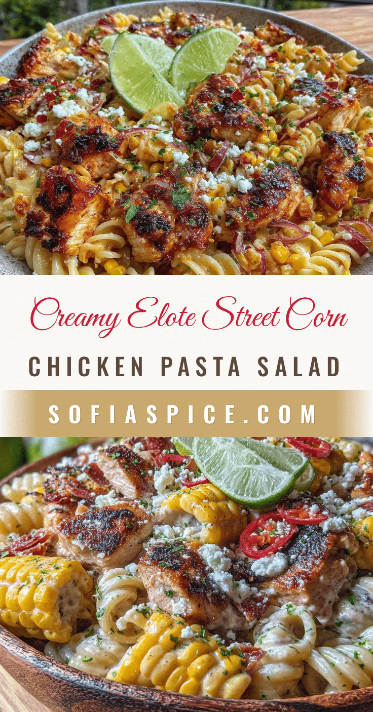 elote street corn chicken pasta salad recipe