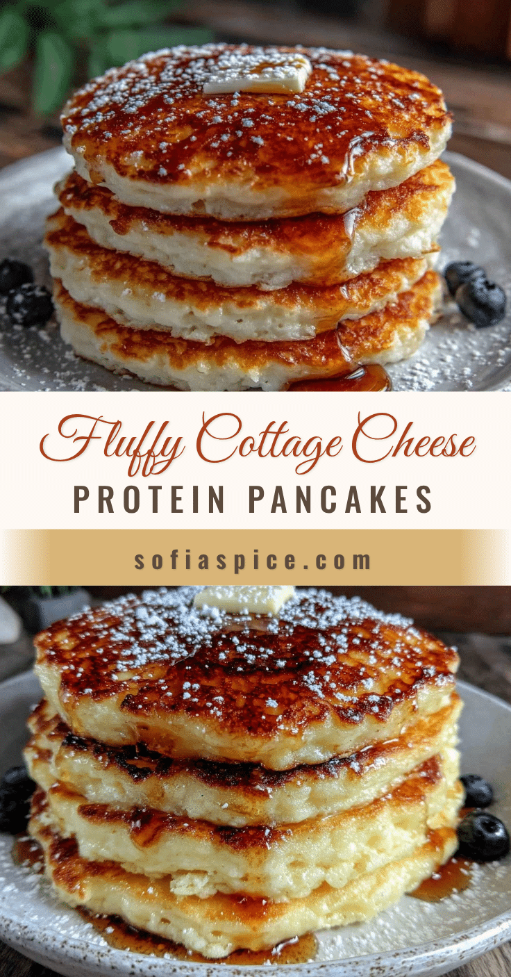 fluffy cottage cheese protein pancakes recipe
