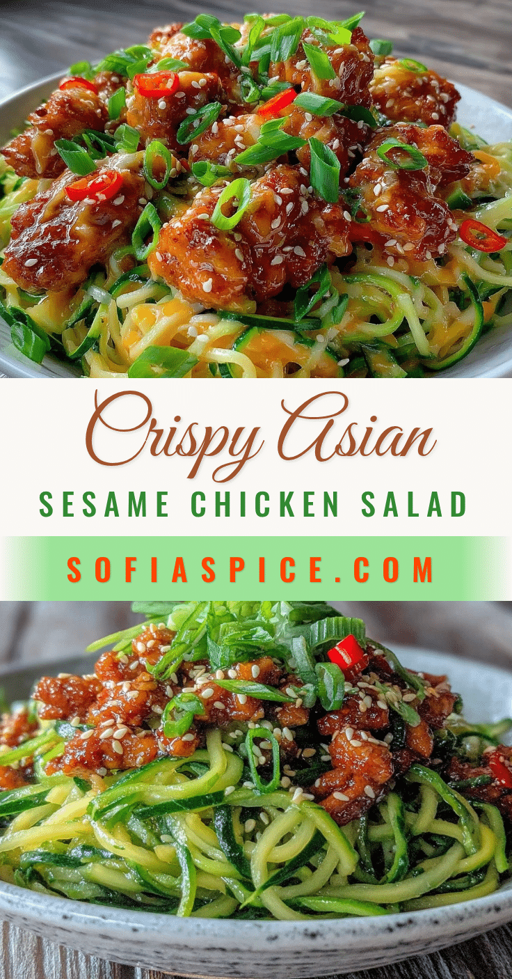 fresh asian sesame chicken cucumber noodle salad recipe